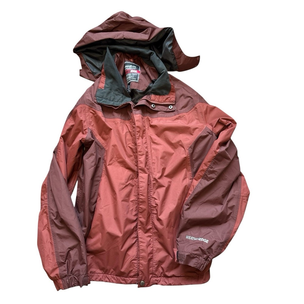 Eddie Bauer WeatherEdge Jacket Men's‎ M Removable Hood All Weather